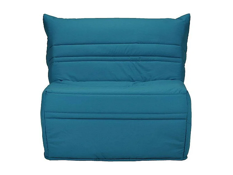 Fauteuil BZ 1 place 90x190 tissu matelas 9cm Optale-Couleur Bleu turquoise
