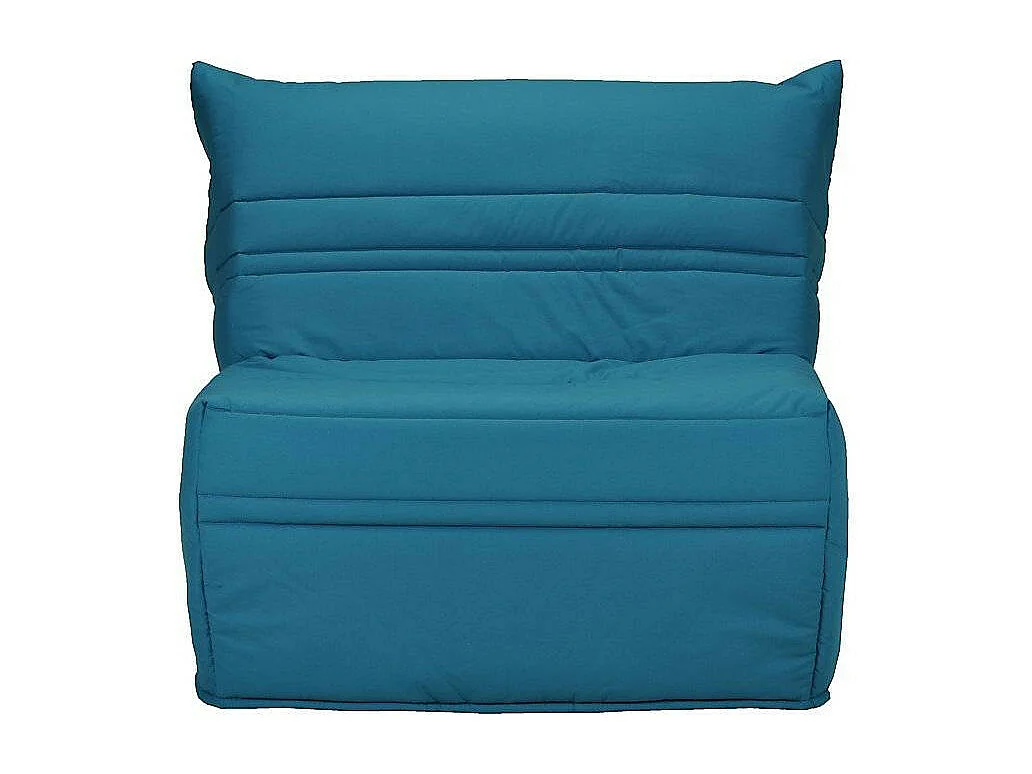 Fauteuil BZ 1 place 90x190 tissu matelas 9cm Optale-Couleur Bleu turquoise
