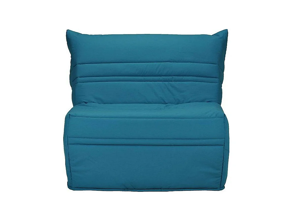 Fauteuil BZ 1 place 90x190 tissu matelas 9cm Optale-Couleur Bleu turquoise