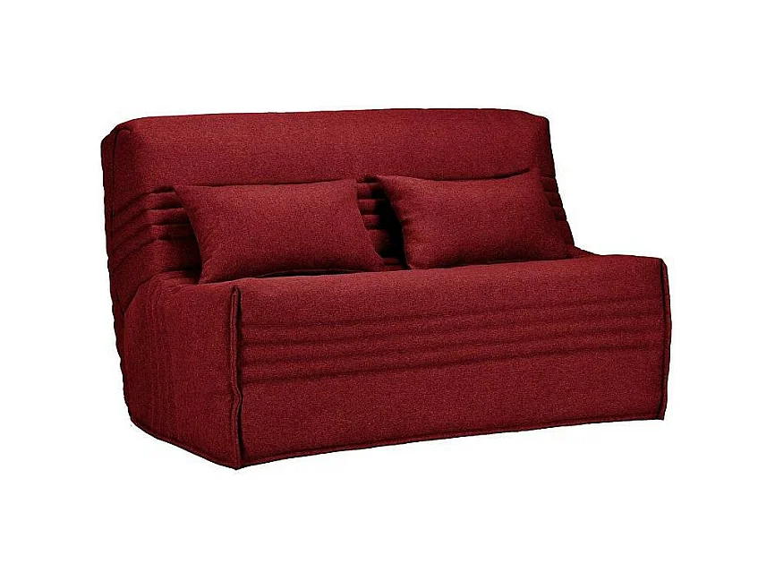 BZ bankstof 140x200 cm Bultex matras 15 cm Celia-Kleur Bordeaux-Opslagruimte Zonder opslag