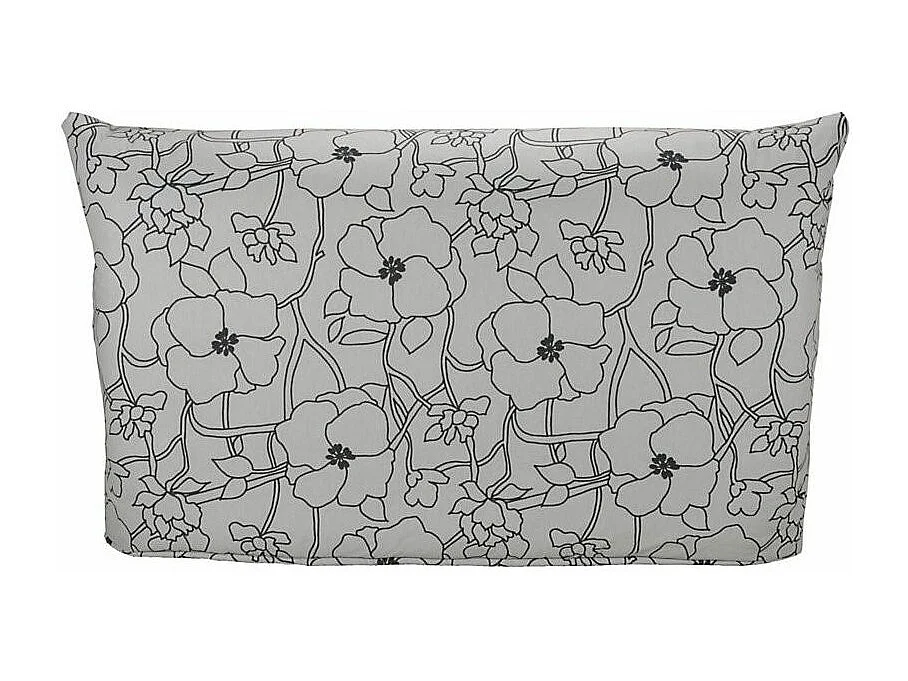 Banquette BZ grise imprimée 160x200 Matelas Starconfort 12cm Pétales