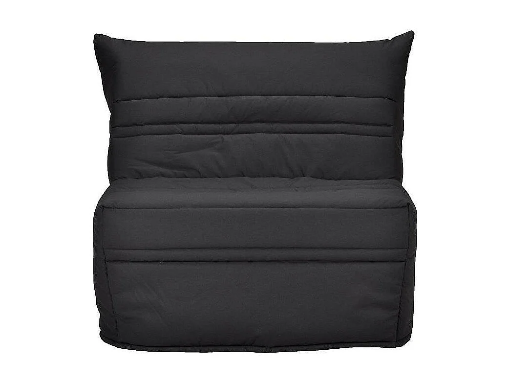 Fauteuil BZ 1 place 90x190 tissu matelas 9cm Optale-Couleur Noir