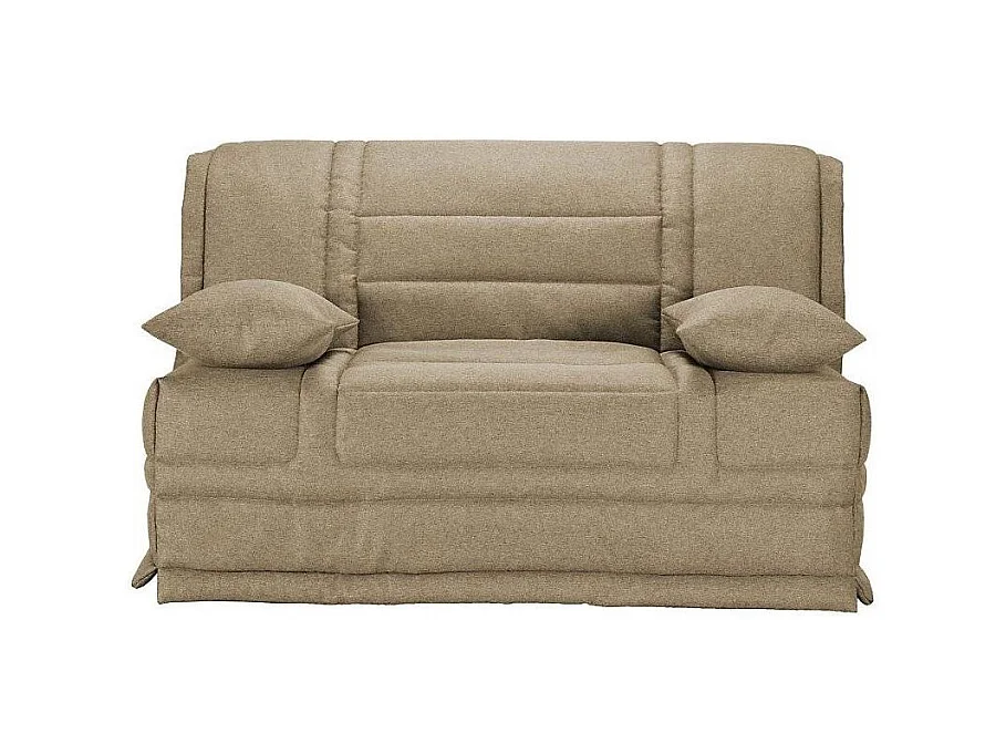 Banquette BZ tissu matelas 12cm Venus-Couleur Beige-160x200
