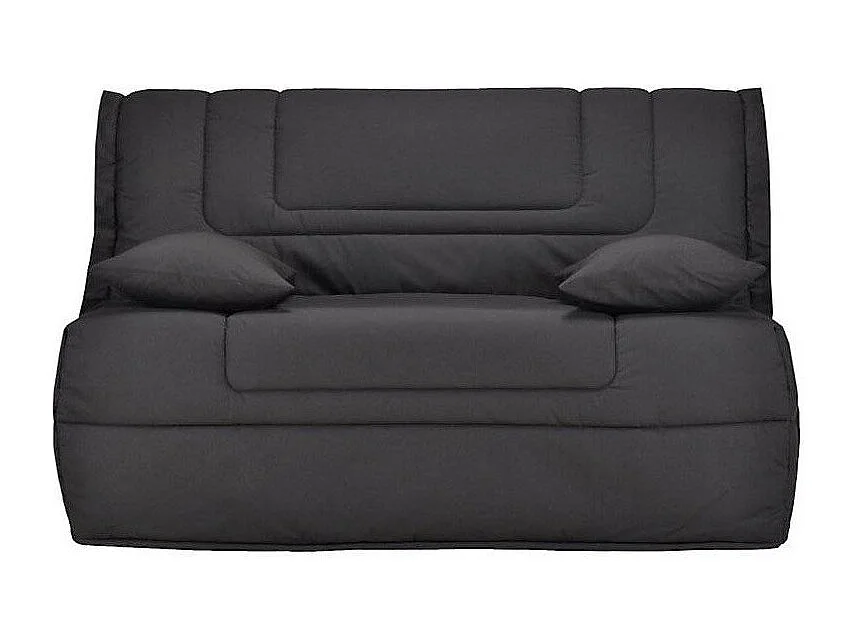 Banquette BZ tissu matelas Bultex 12cm 140x190 Bounty-Couleur Gris foncé