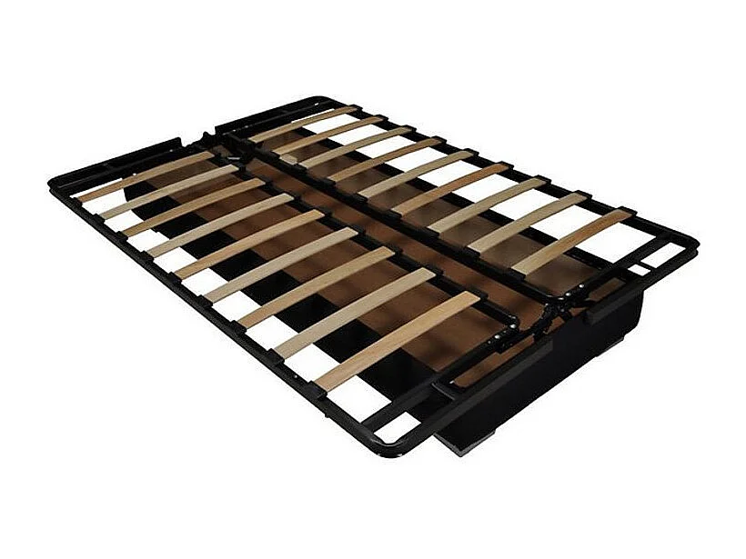 Clic Clac zitbank Bultex matrasstof 14 cm met Bary opberger-Kleur rode kers-Slapen 140x190cm