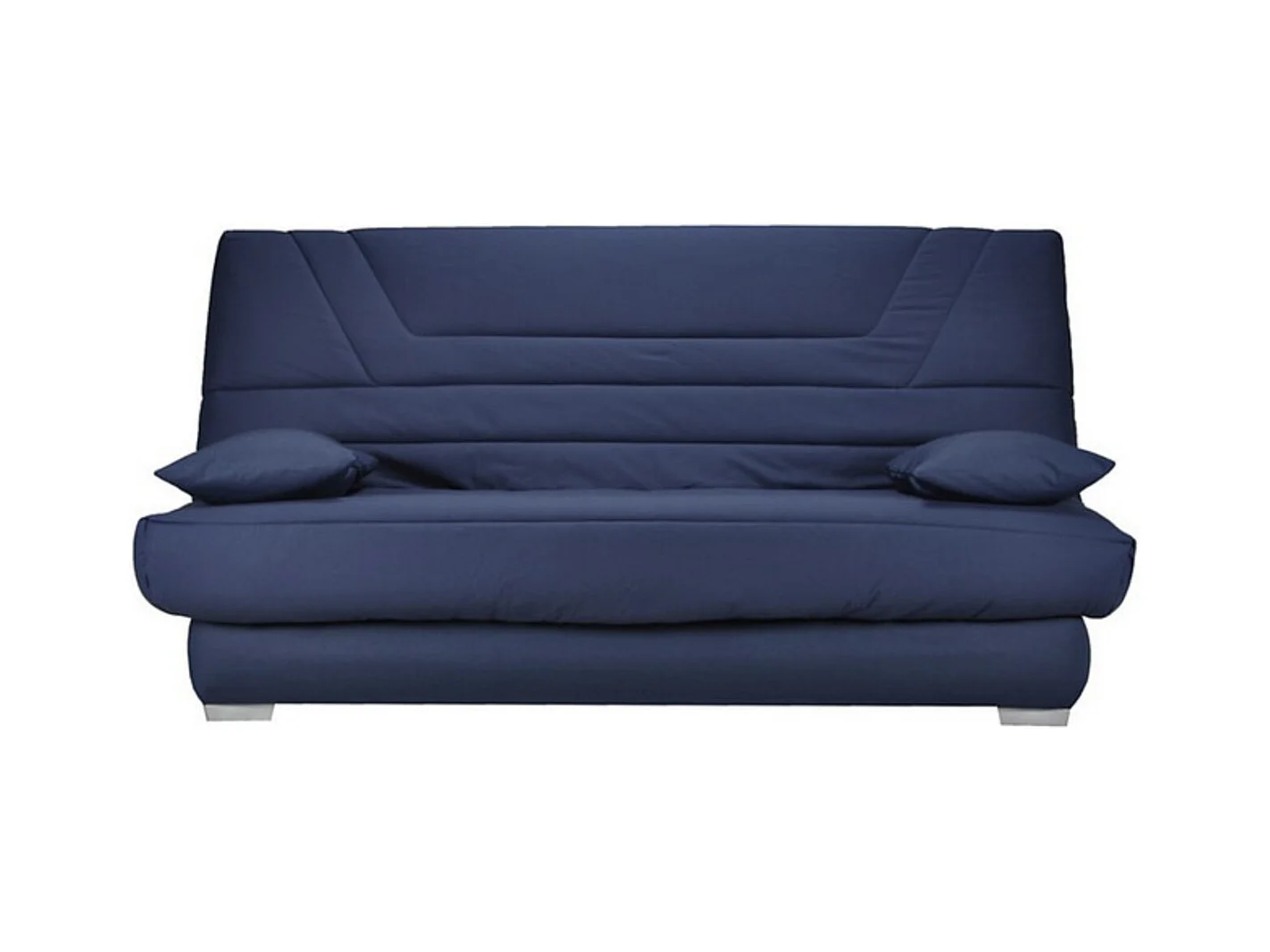 Banquette Clic Clac tissu matelas Bultex 14cm avec rangement Bary-Couleur Rouge cerise-140x190