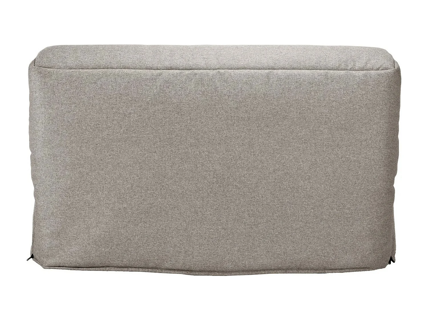 Banquette BZ tissu 140x200 matelas Bultex 15cm Celia-Couleur Taupe-Coffre de rangement Avec rangement