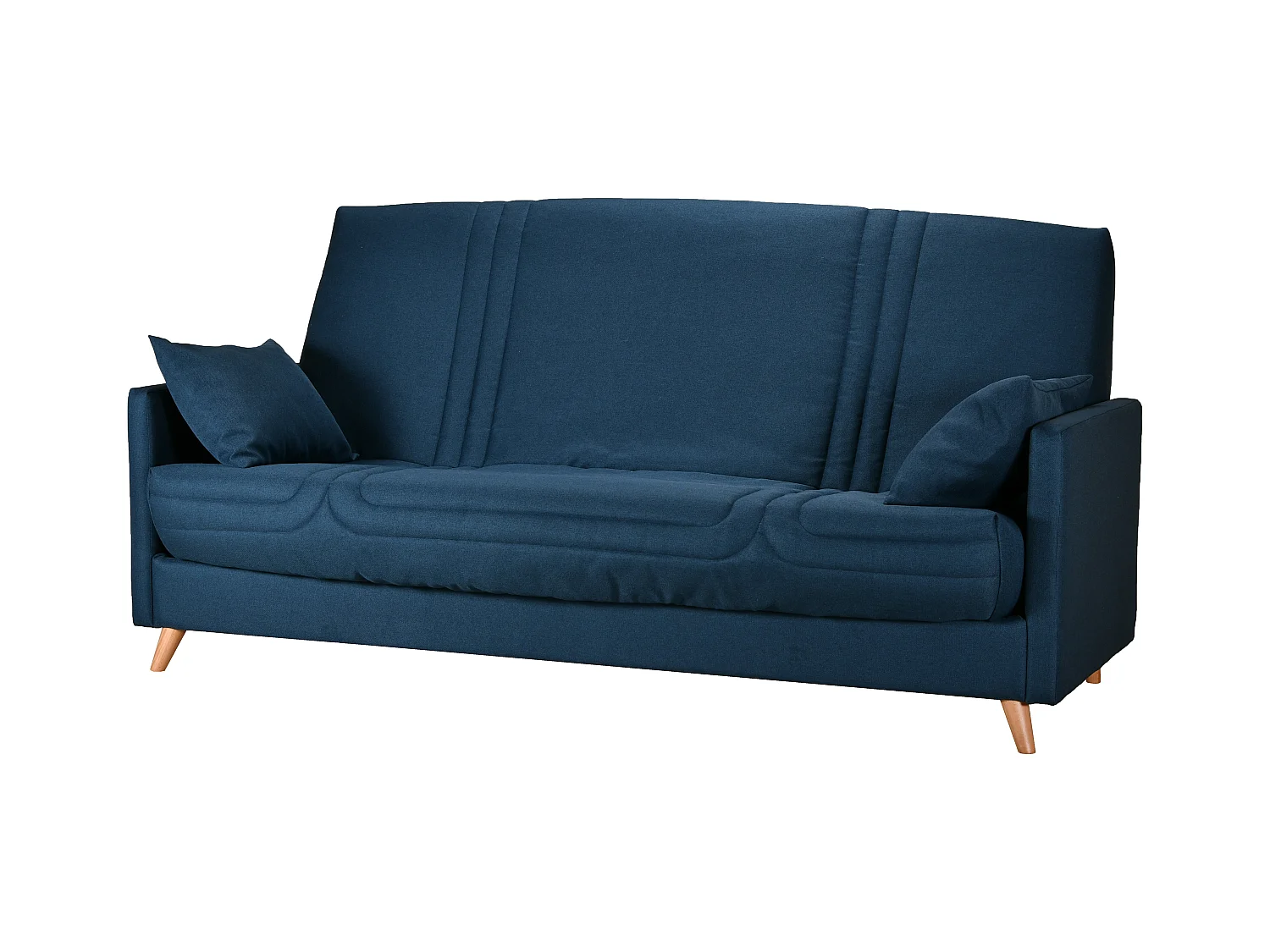 Clic-clac stoffen bank 130x190 cm Starbed matras 13 cm met Soly opbergruimte-Kleur Lichtroze