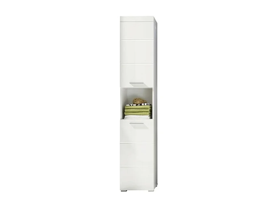Ensemble meuble de salle de bain 5 pièces laqué blanc Kelia