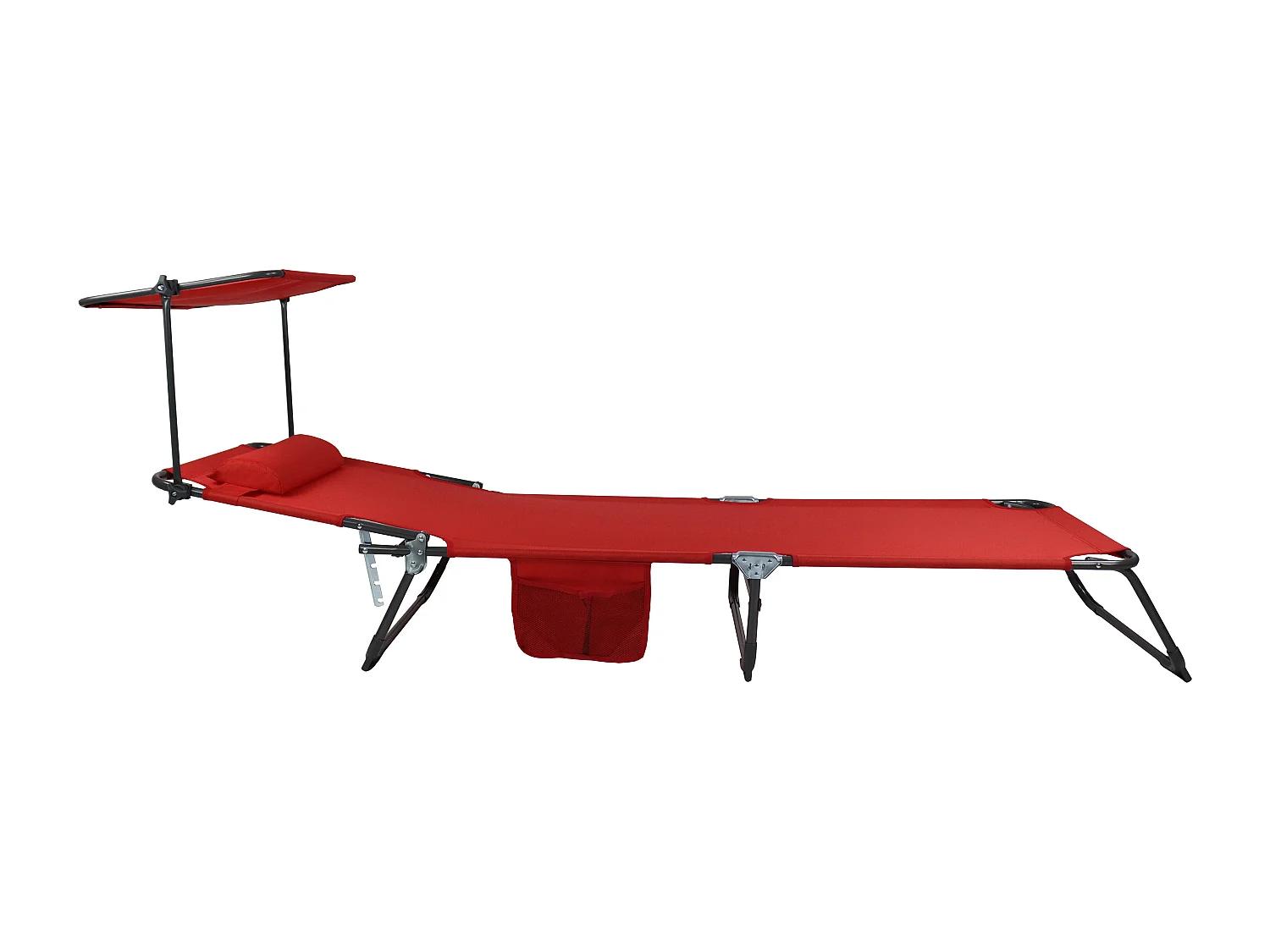 Sun lounger Bindox Red L. 185 x H. 24 x W. 55 cm