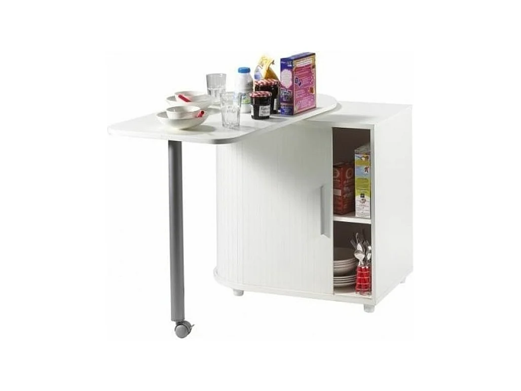 Table pivotante blanche Cool 100
