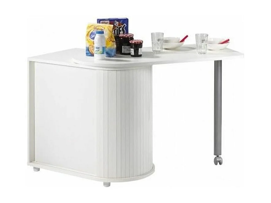 Table pivotante blanche Cool 100