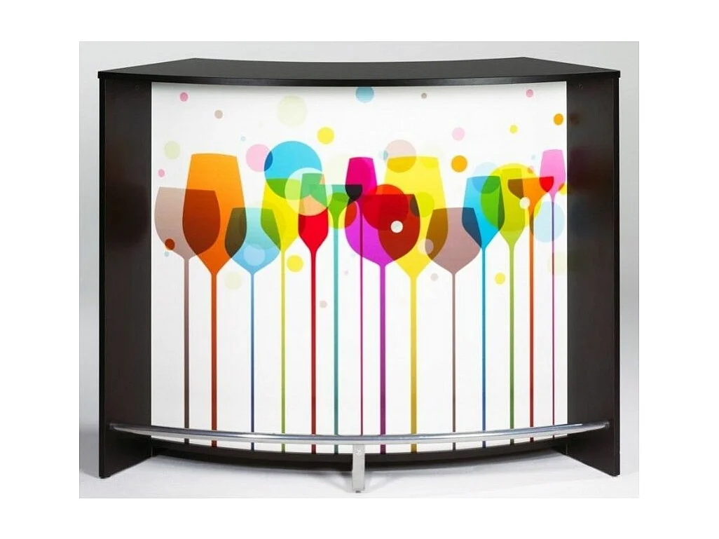 Barbalie met 2 zwarte deuren en Snack glasprint 134 cm