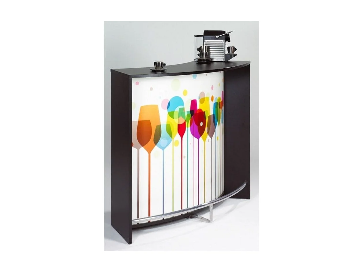 Barbalie met 2 zwarte deuren en Snack glasprint 134 cm