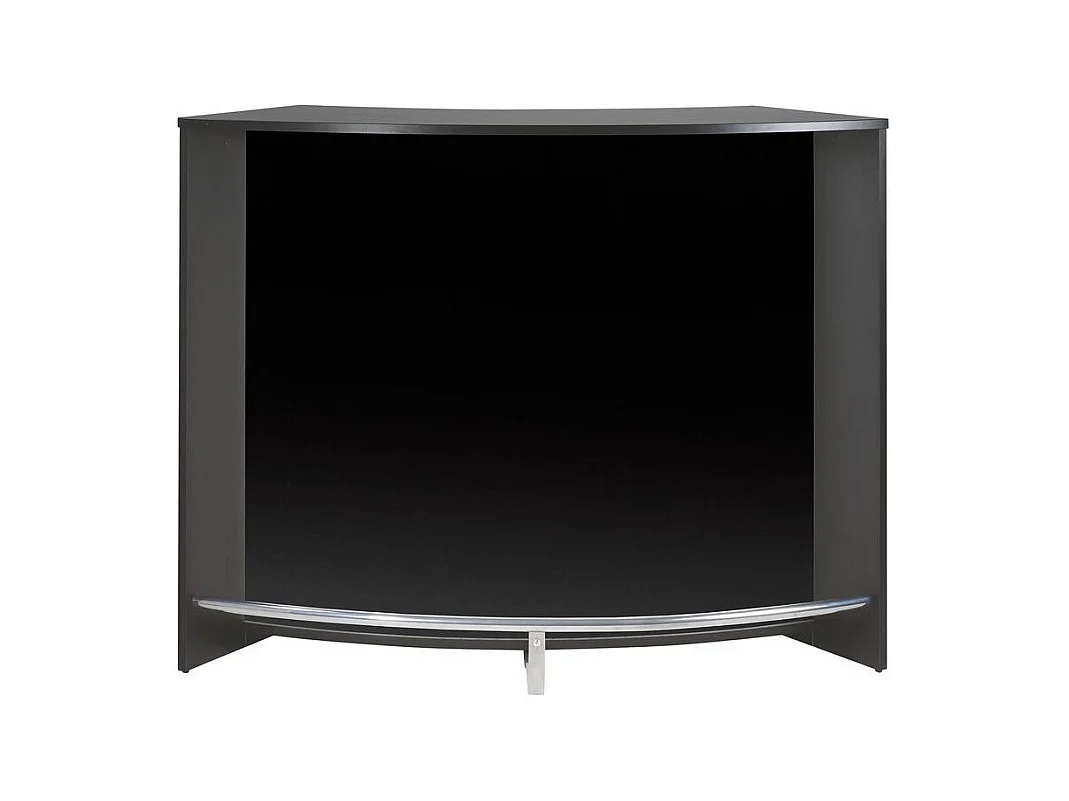 Comptoir de bar 2 portes noir Snack 134cm
