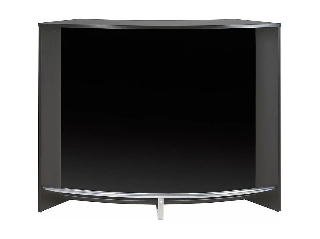 Comptoir de bar 2 portes noir Snack 134cm