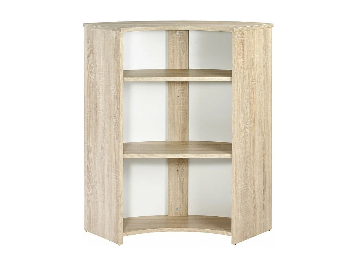 Comptoir de bar bois clair et imprimé Tour Eiffel Snack 96cm