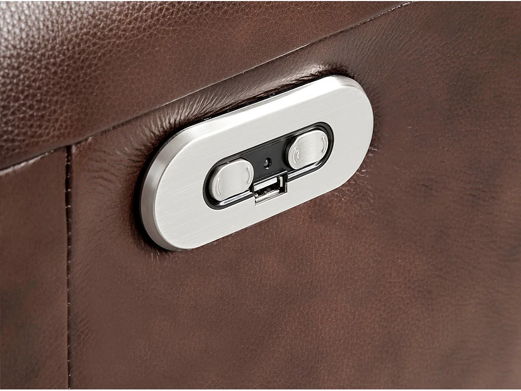 Nary bruin leren draaibare relaxfauteuil en stalen poten-Kleur Aqua 07 Zand