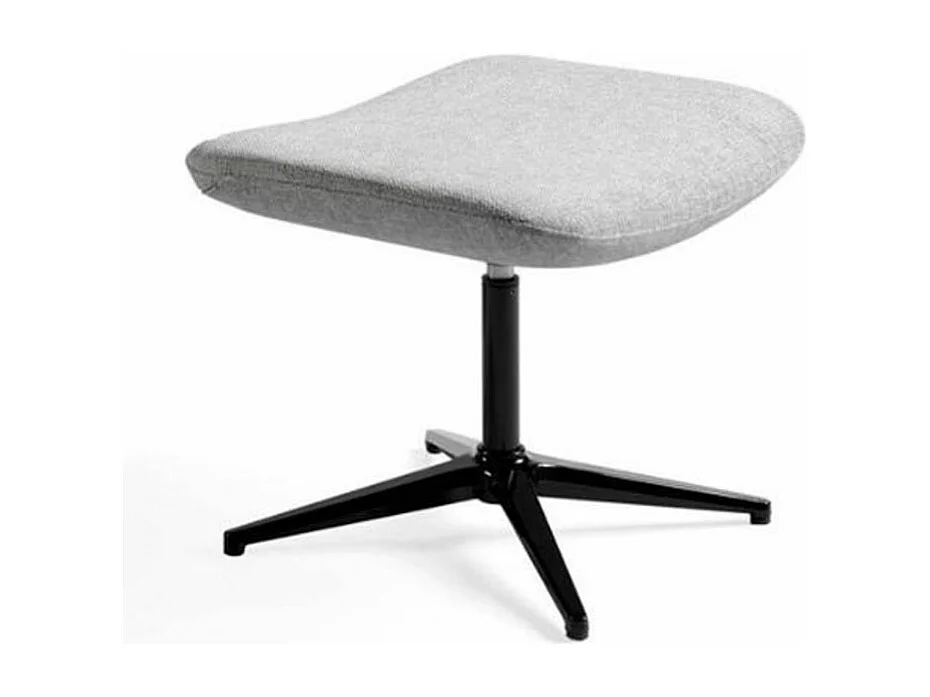 Repose-pieds pivotant tissu et pieds acier Nolany-Couleur DUO 40