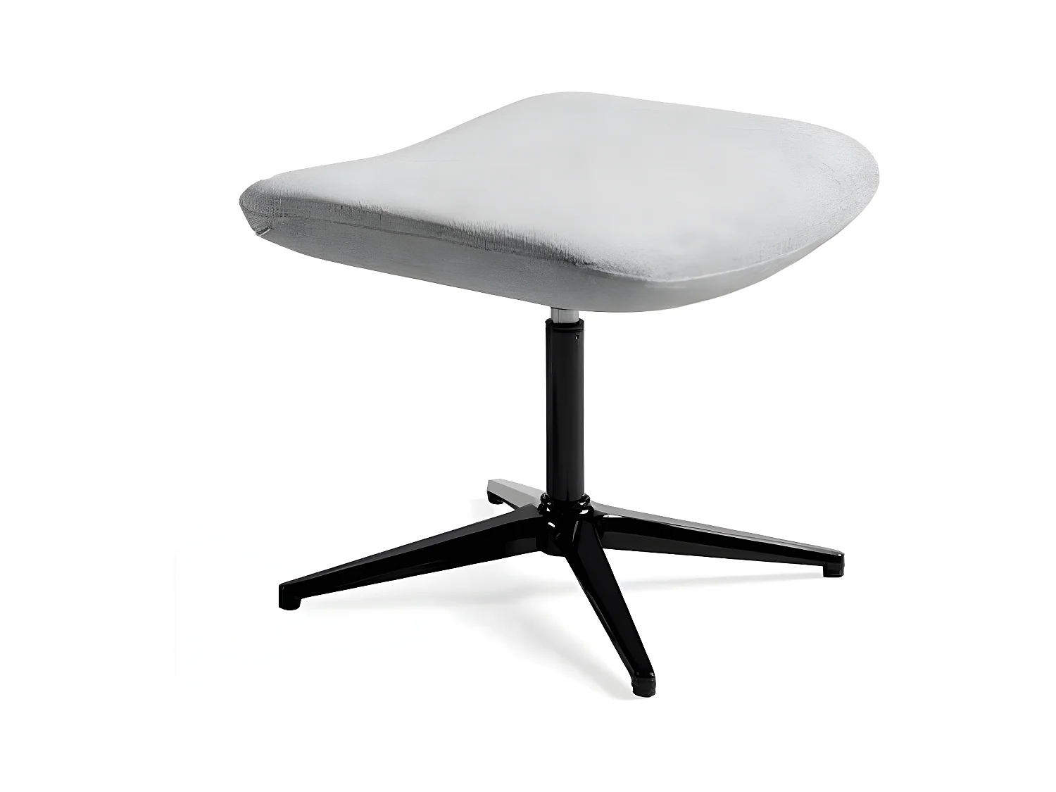 Repose-pieds pivotant tissu et pieds acier Nolany-Couleur DUO 03