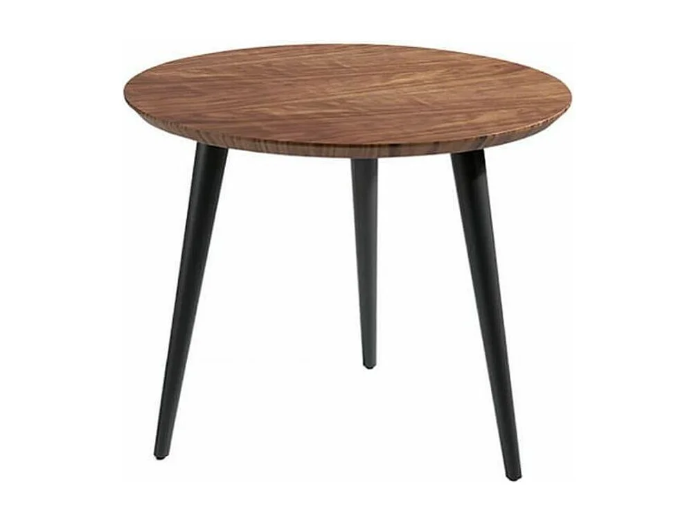 Table d'appoint bois plaqué noyer Monza