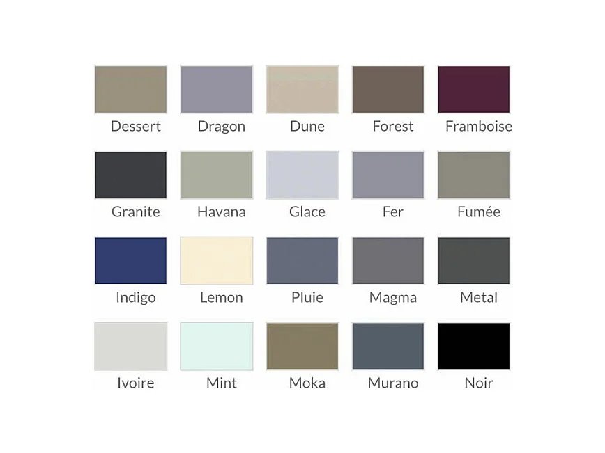 Table d'appoint carrée bois laqué et acier chromé Gucca-Couleur Ardoise