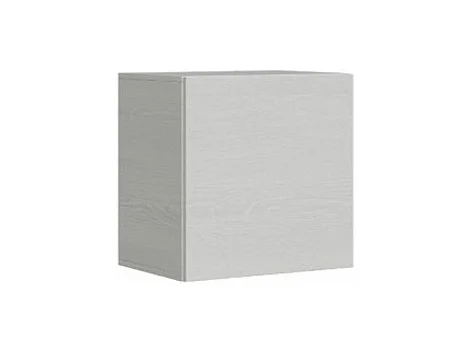 Casier murale porte battante frêne blanc Ela L60xH60xP40