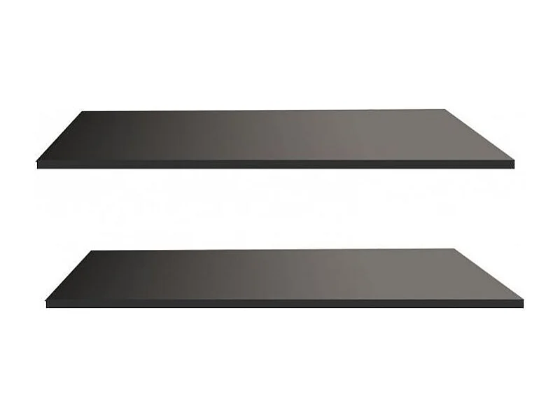 Étagère pour armoire bois noir Jade - 2 pièces