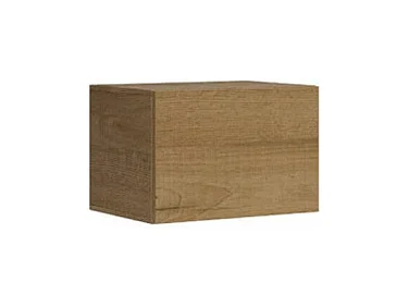Casier murale porte battante chênes naturel Ela L60xH40xP40
