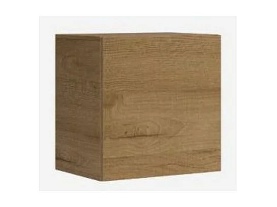 Taquilla de pared con puerta batiente roble natural Ela L 60 x Al 60 x P 40 cm