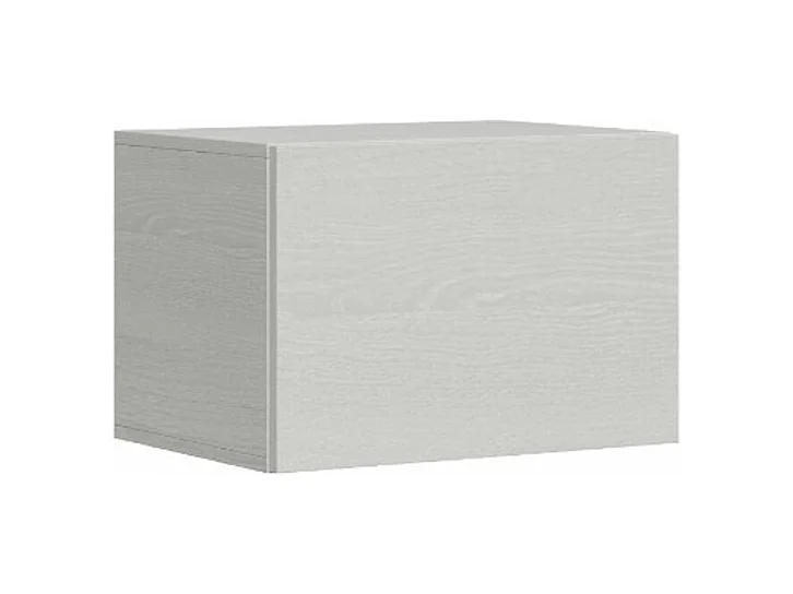 Casier murale porte battante frêne blanc Ela L60xH40xP40