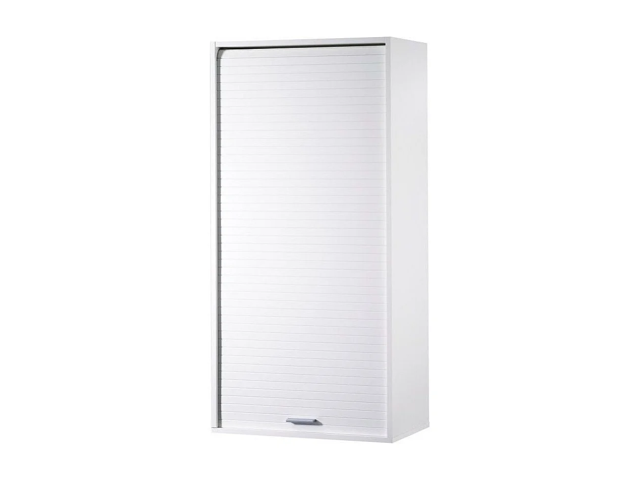 Stoere witte brede gordijnopberger L 60 x H 124 x D 35 cm