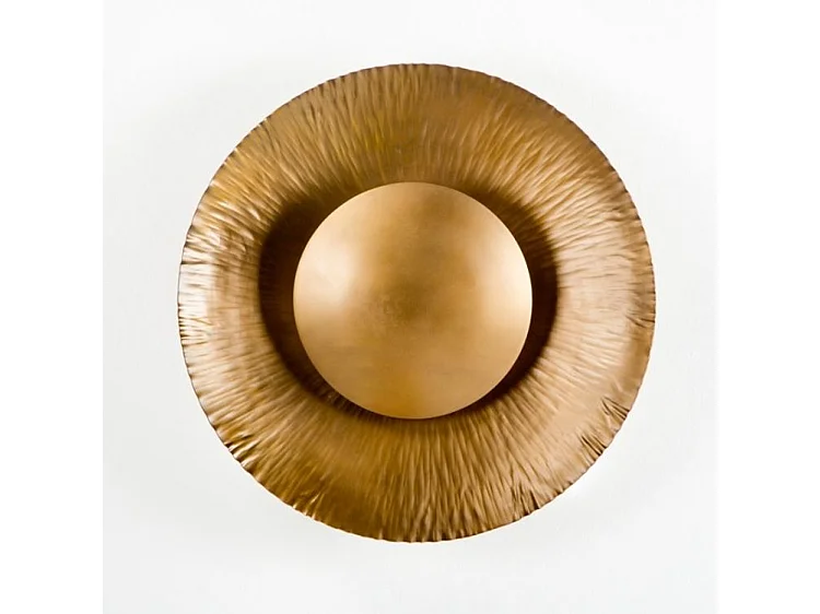 Applique murale moderne métal doré Round