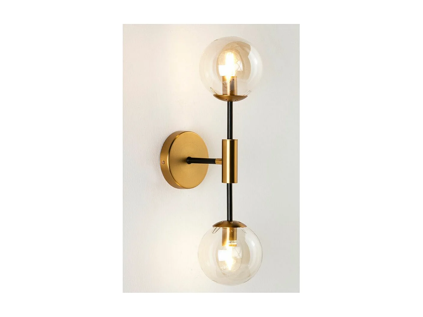 Applique verre et métal doré Ali