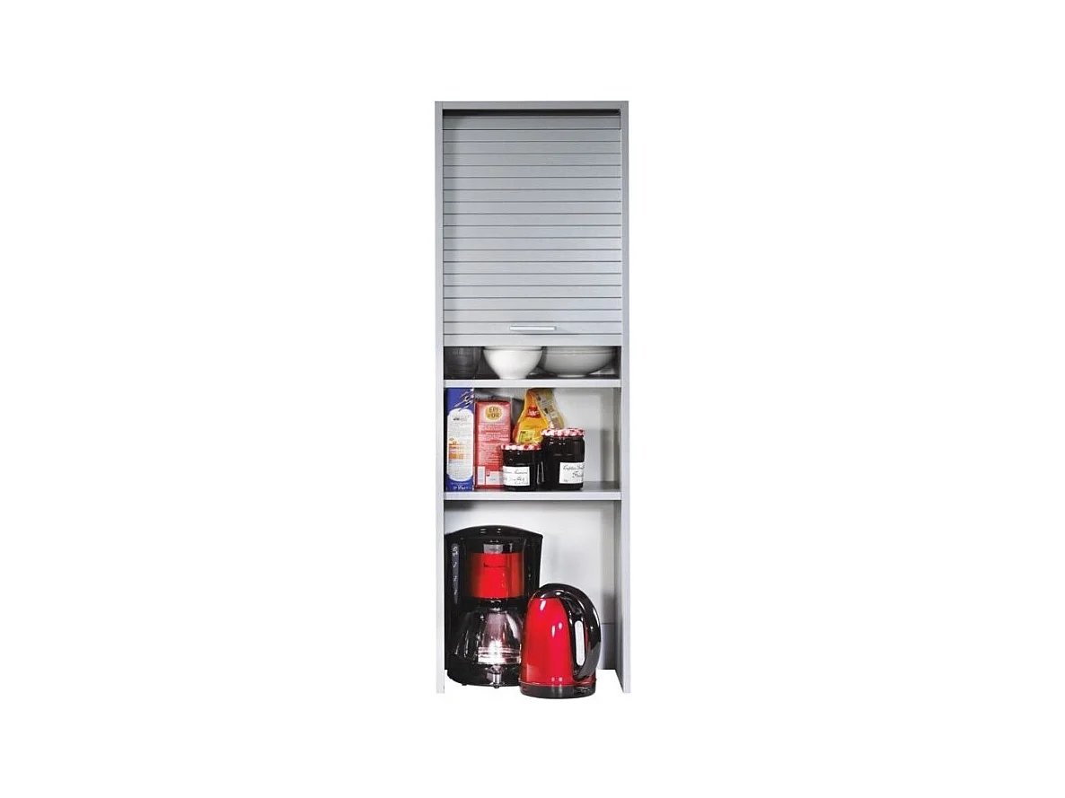 Colonne à rideau de cuisine gris Couna L 40cm H 124cm