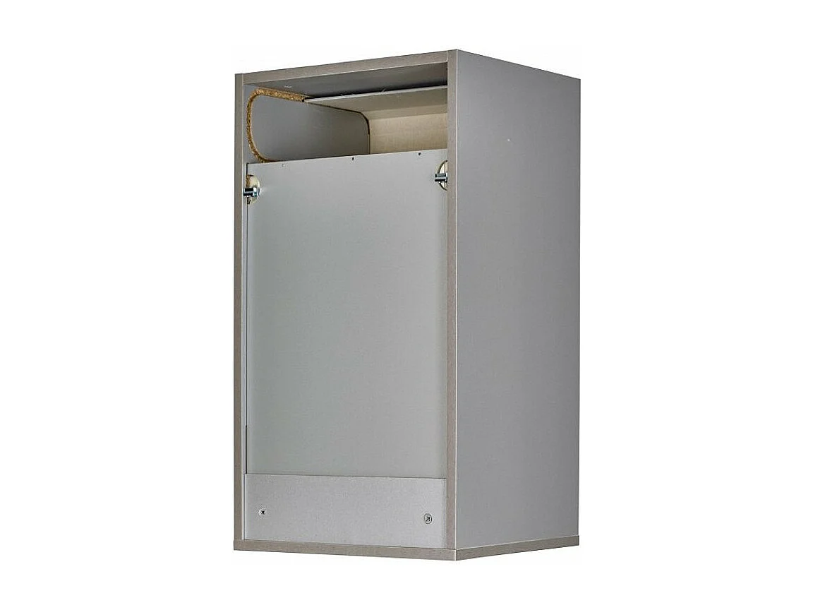 Meuble mural de cuisine gris à rideau blanc Couna L 40 x H 72cm