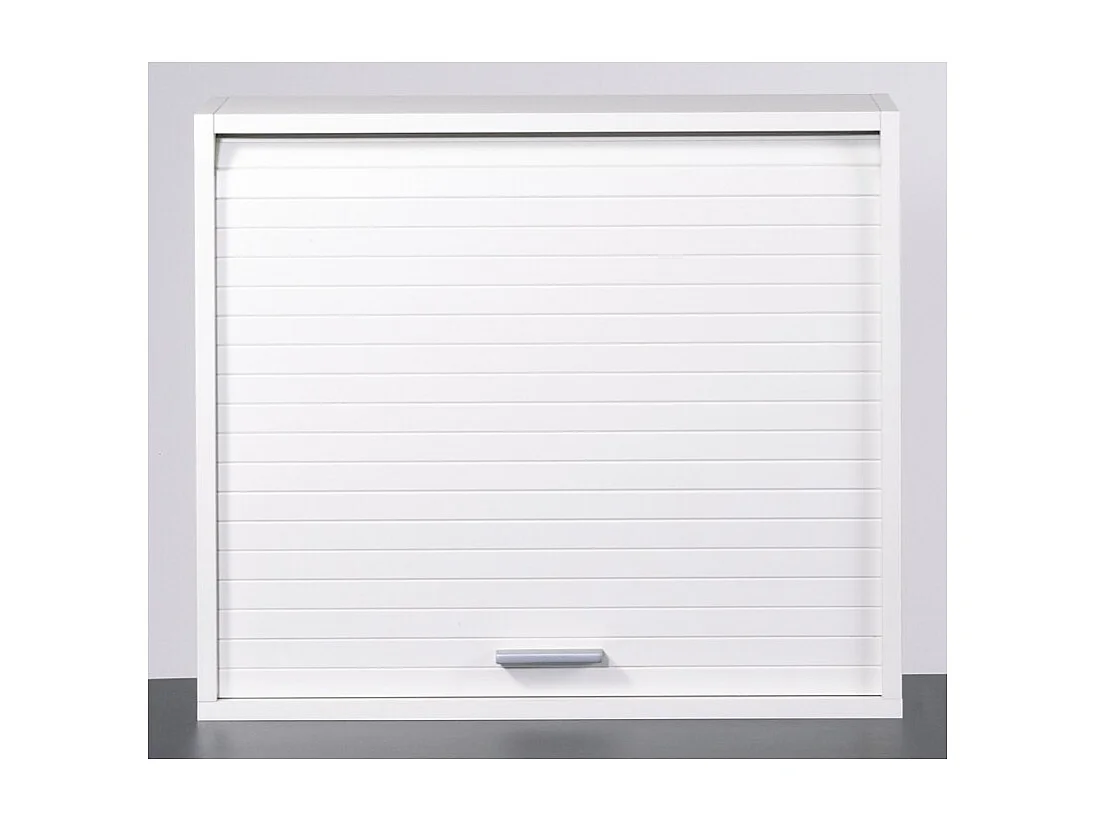 Rangement mural à rideau blanc Couna L 60 x H 54cm