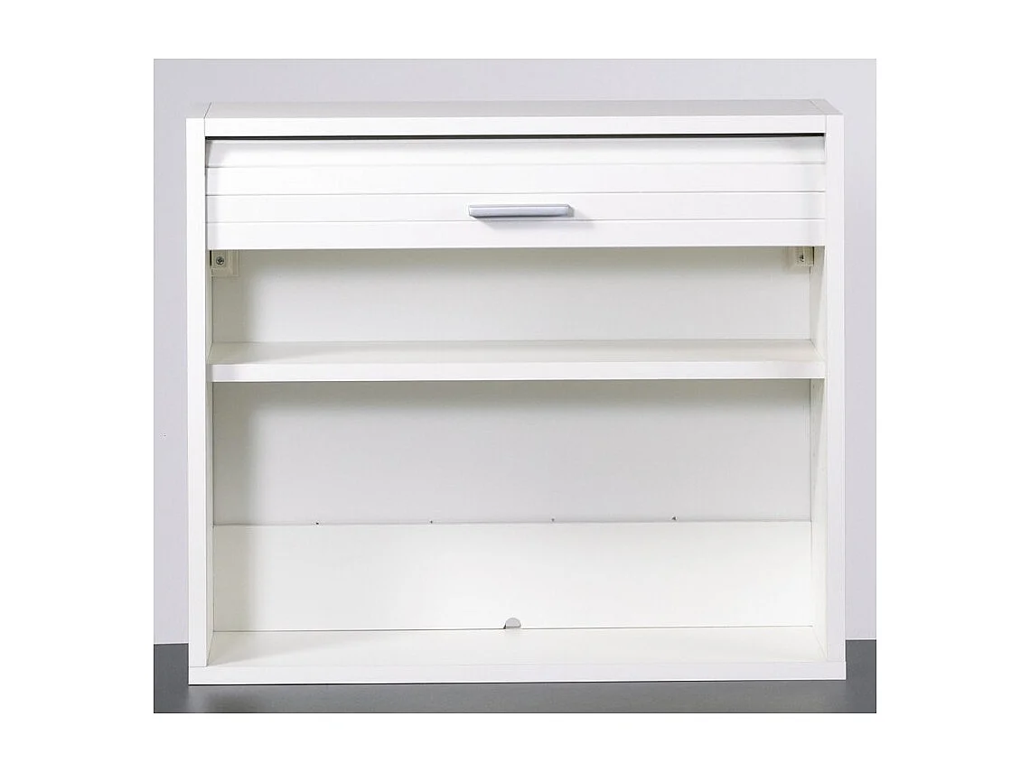 Rangement mural à rideau blanc Couna L 60 x H 54cm