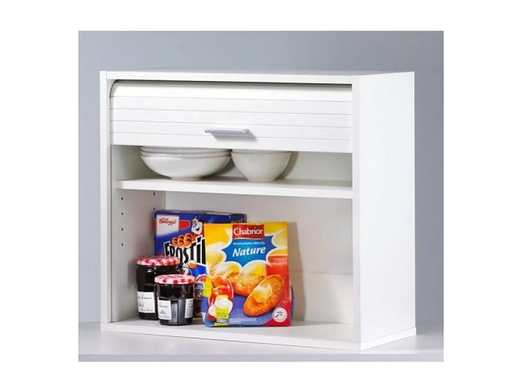 Rangement mural à rideau blanc Couna L 60 x H 54cm