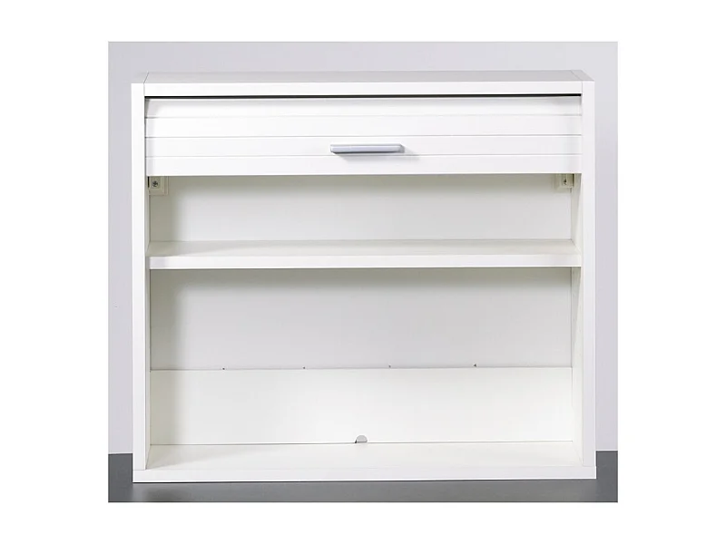 Rangement mural à rideau blanc Couna L 60 x H 54cm