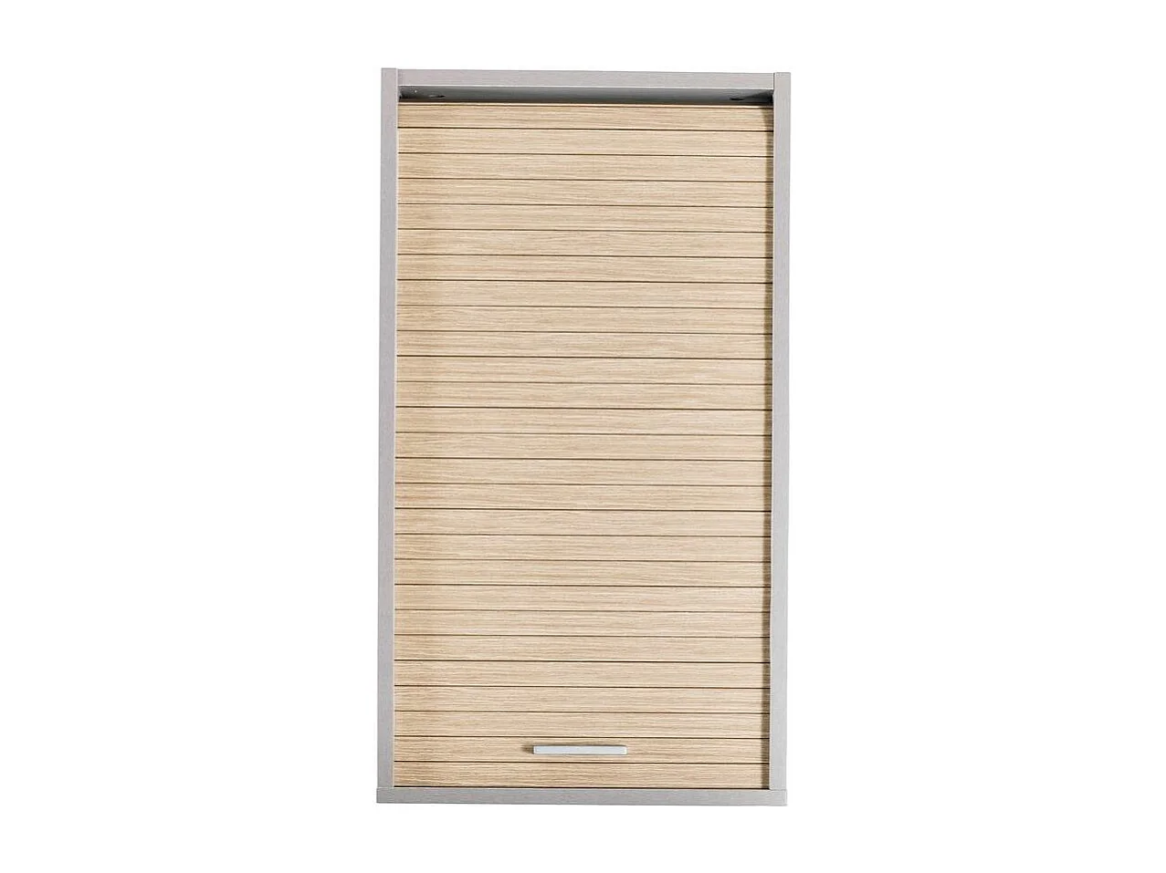 Meuble mural de cuisine gris à rideau chêne clair Couna L 40 x H 72cm