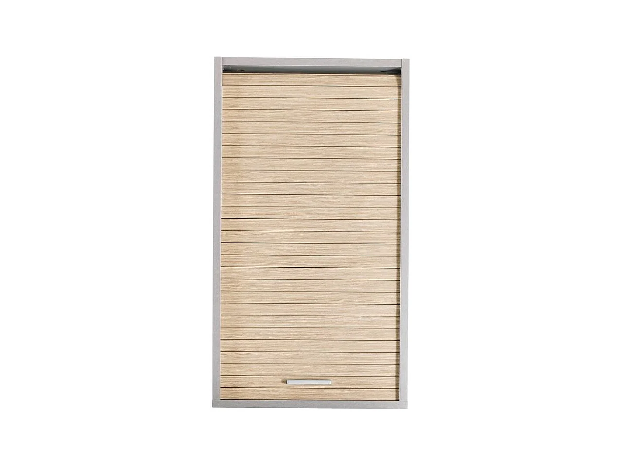 Meuble mural de cuisine gris à rideau chêne clair Couna L 40 x H 72cm