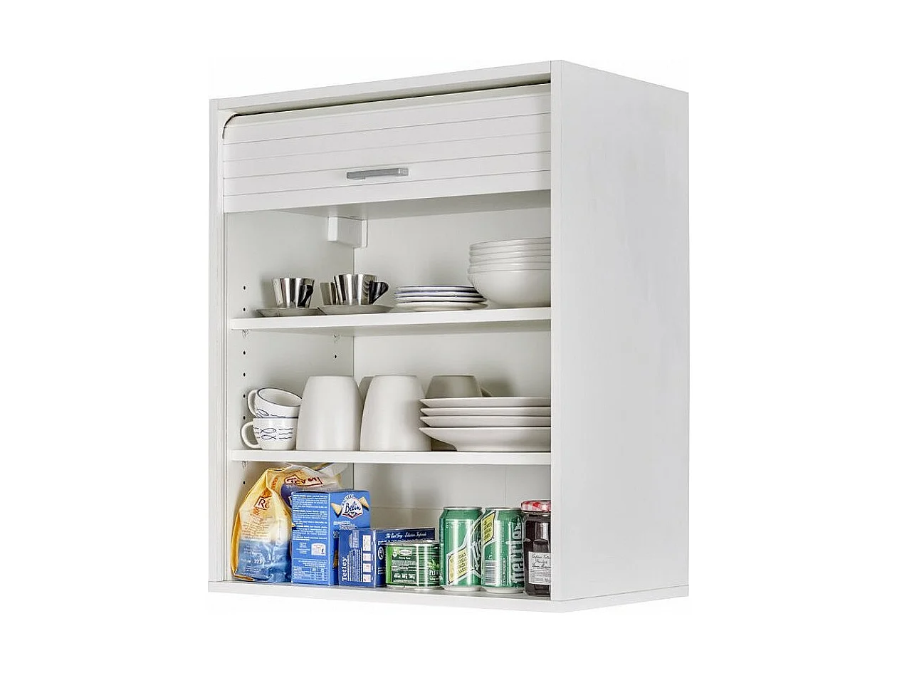 Couna keukenwandmeubel met witte gordijnen L 60 x H 72 cm