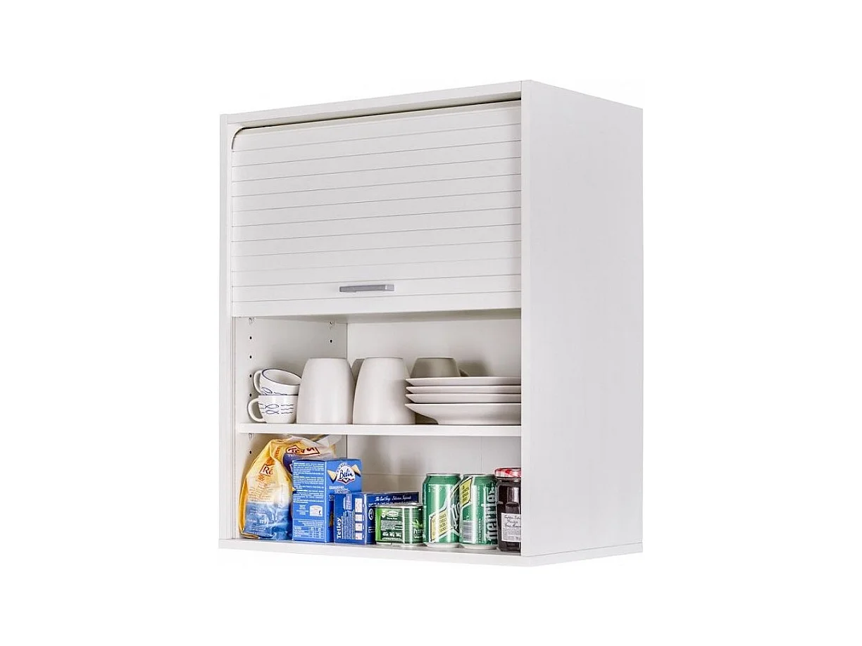 Meuble mural de cuisine à rideau blanc Couna L 60 x H 72cm