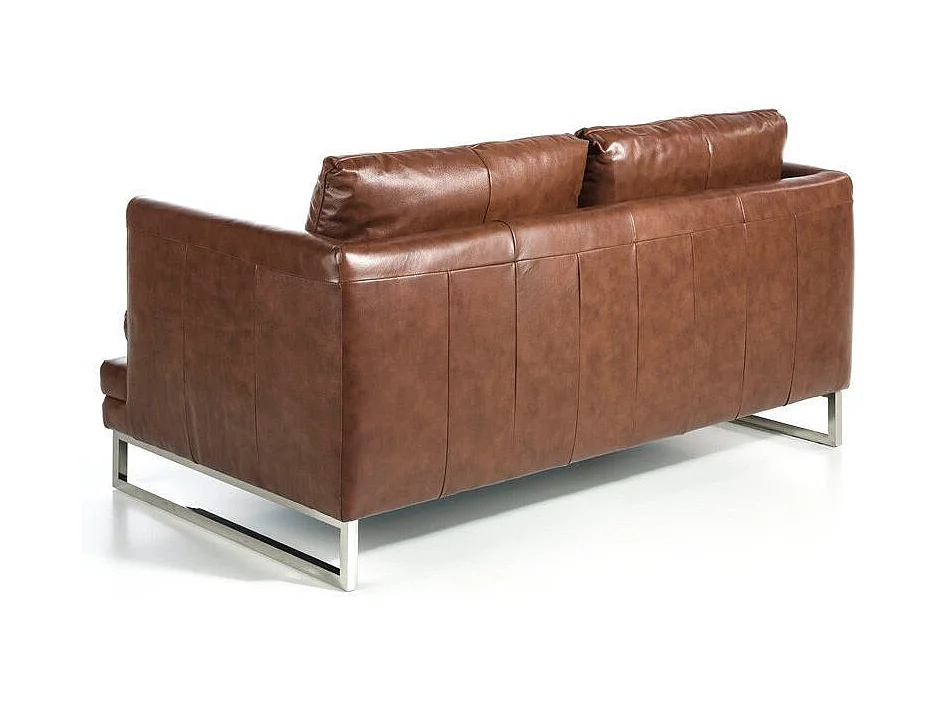 Kora high-end 2-zits leren bank-Kleur Parel leer