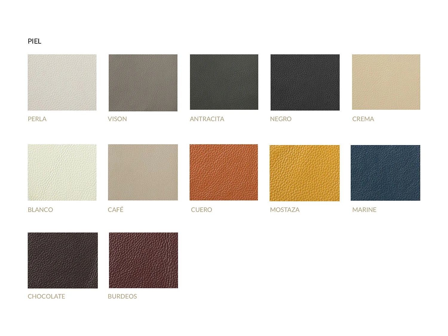 Kora high-end 2-zits leren bank-Kleur Leren Piel burdeo's