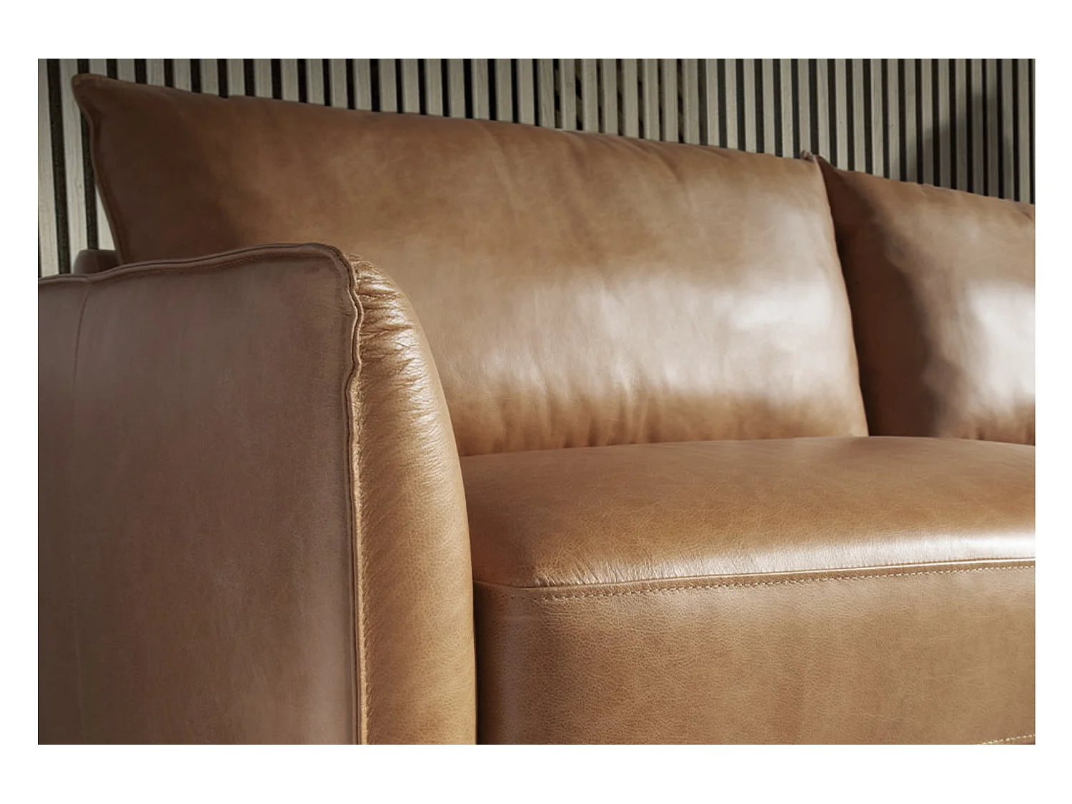 Canapé cuir 2 places Loma 164cm-Couleur Cuir Piel burdeos