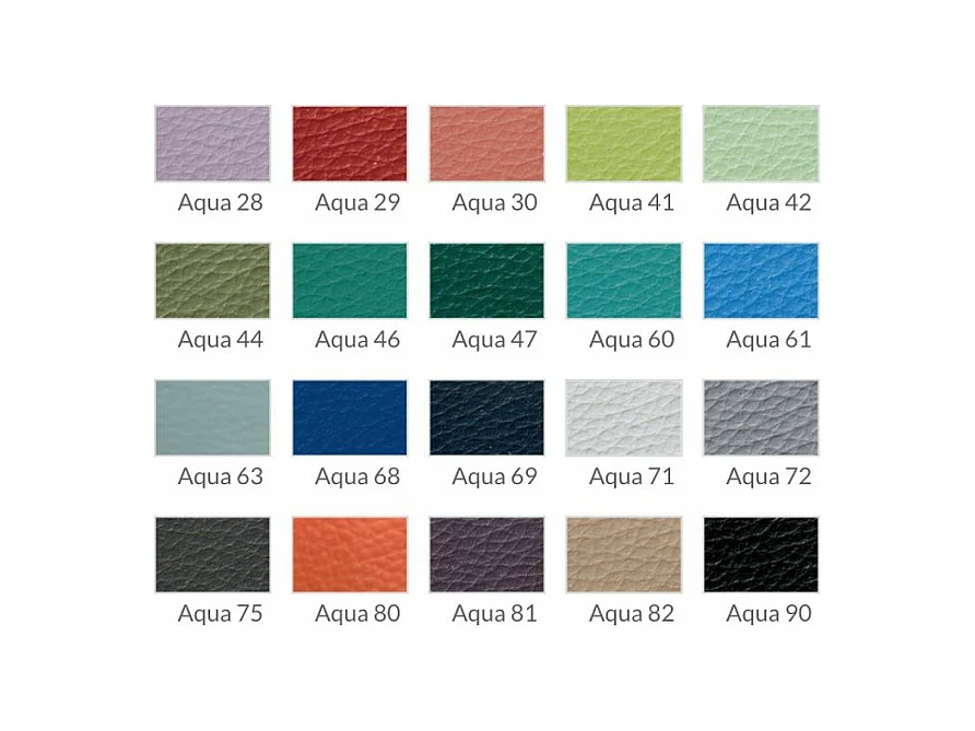 Canapé 3 places contemporain cuir capitonné et bois noyer Kila-Couleur Aqua 02 Crème