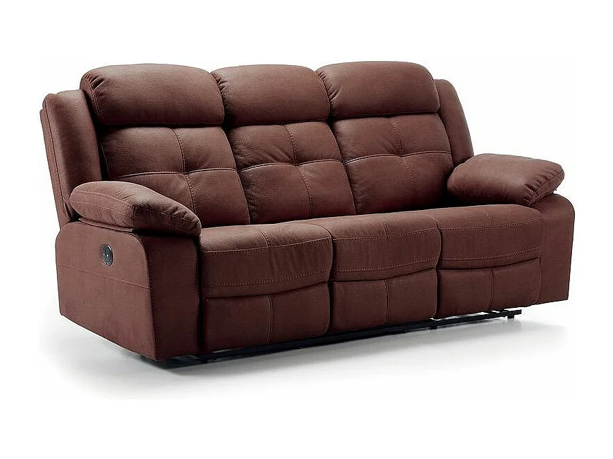 Canapé 2 places nubuck chocolat Pinya