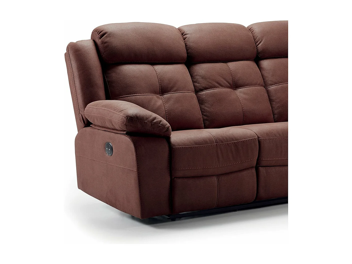 Canapé 2 places nubuck chocolat Pinya